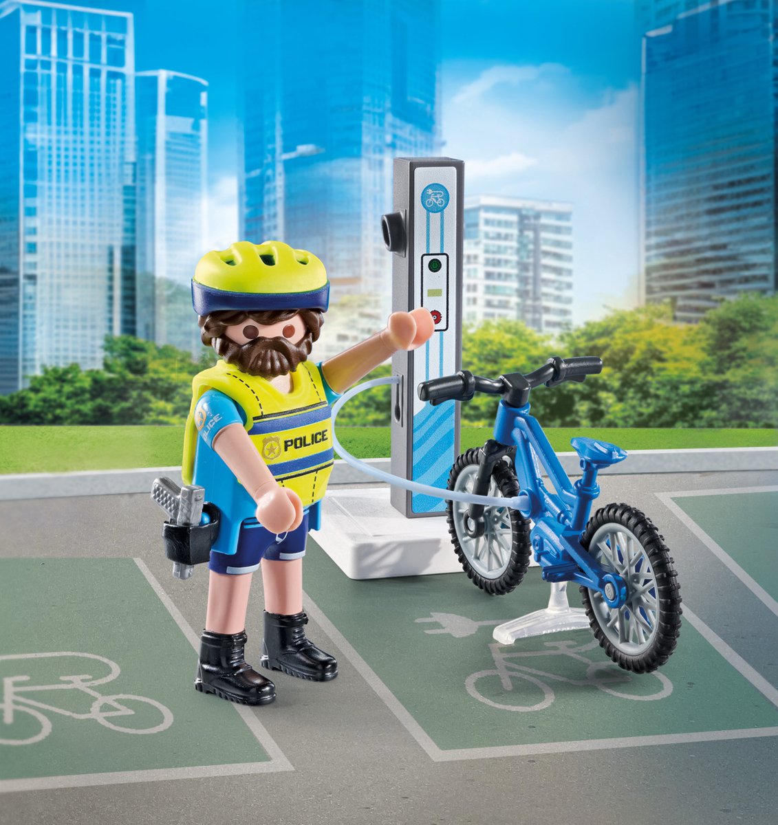 PLAYMOBIL Action Heroes Politie fiets patrouille 71732 — afbeelding 3