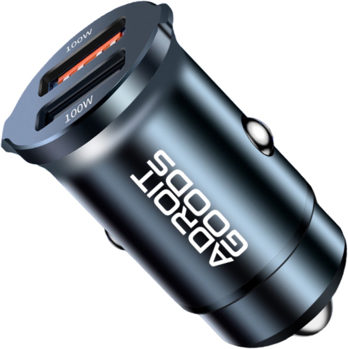AdroitGoods USB Autolader Dual USB-A Port 100W – Ultra Snel Opladen
