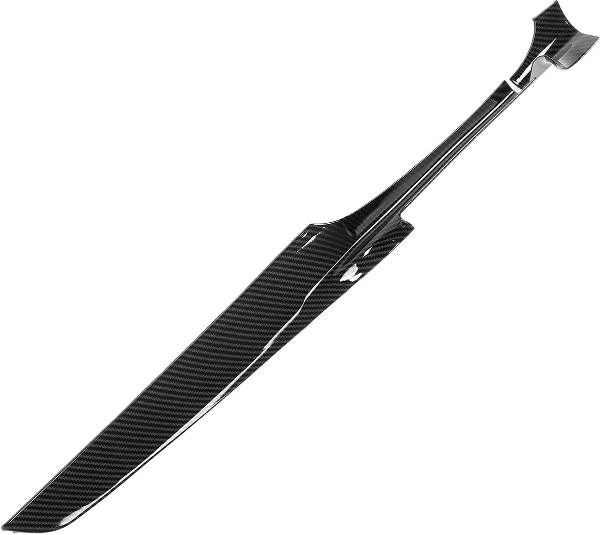 2PCS Dashboard Cover Trim - ABS Console Instrument Pane Vervangingen voor C Klasse W205 2015+, GLC Klasse X253 2016+ (Carbon Fiber Patroon)