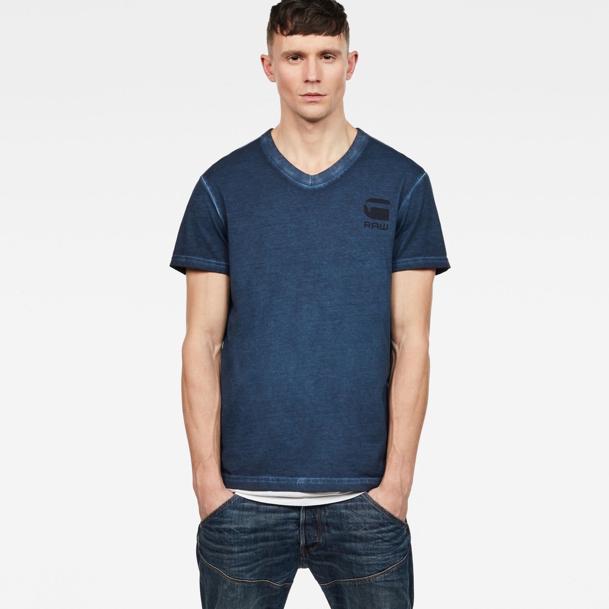 G-Star Doax v t s Heren T-shirts Blauw