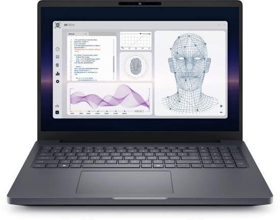 DELL Pro Max 16 Plus MB16250 Intel Core Ultra 7 265HX Mobiel werkstation 40,6 cm (16") Full HD+ 32 GB DDR5-SDRAM 1 TB SSD NVIDIA RTX PRO 2000 Blackwell Wi-Fi 7 (802.11be) Windows 11 Pro US International Zwart - Dell - Hoofdafbeelding