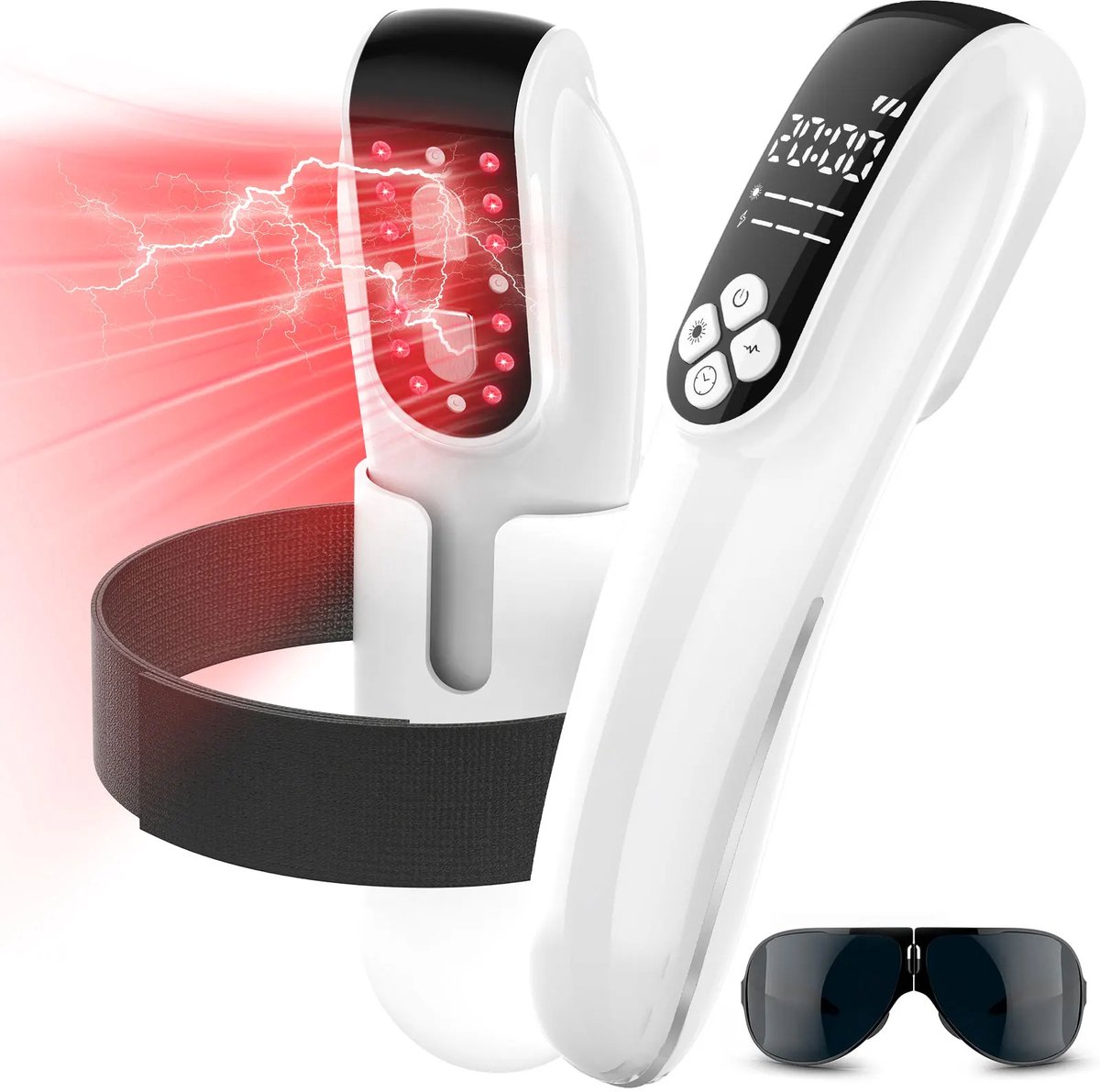 Fubzz Cold Laser Therapie Apparaat - Roodlicht & Infrarood Laser - TENS Spierstimulatie - Verlicht Pijn En Ontstekingen - Draagbaar En Oplaadbaar