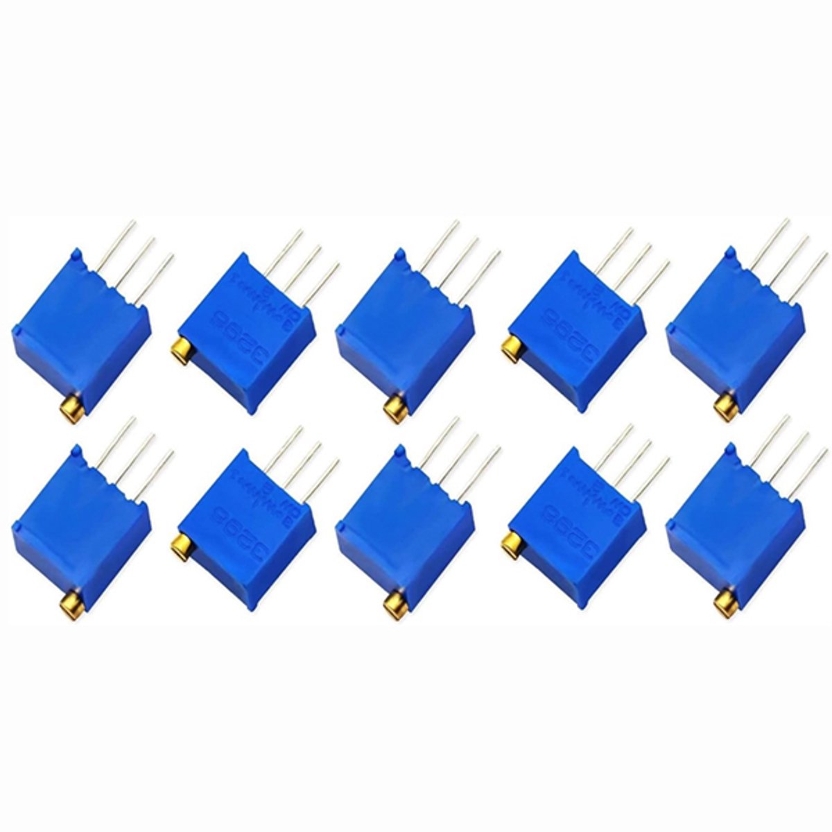Image of 3296W 103 Weerstand regelbaar / precisie potentiometer 10K Ohm 10 stuks