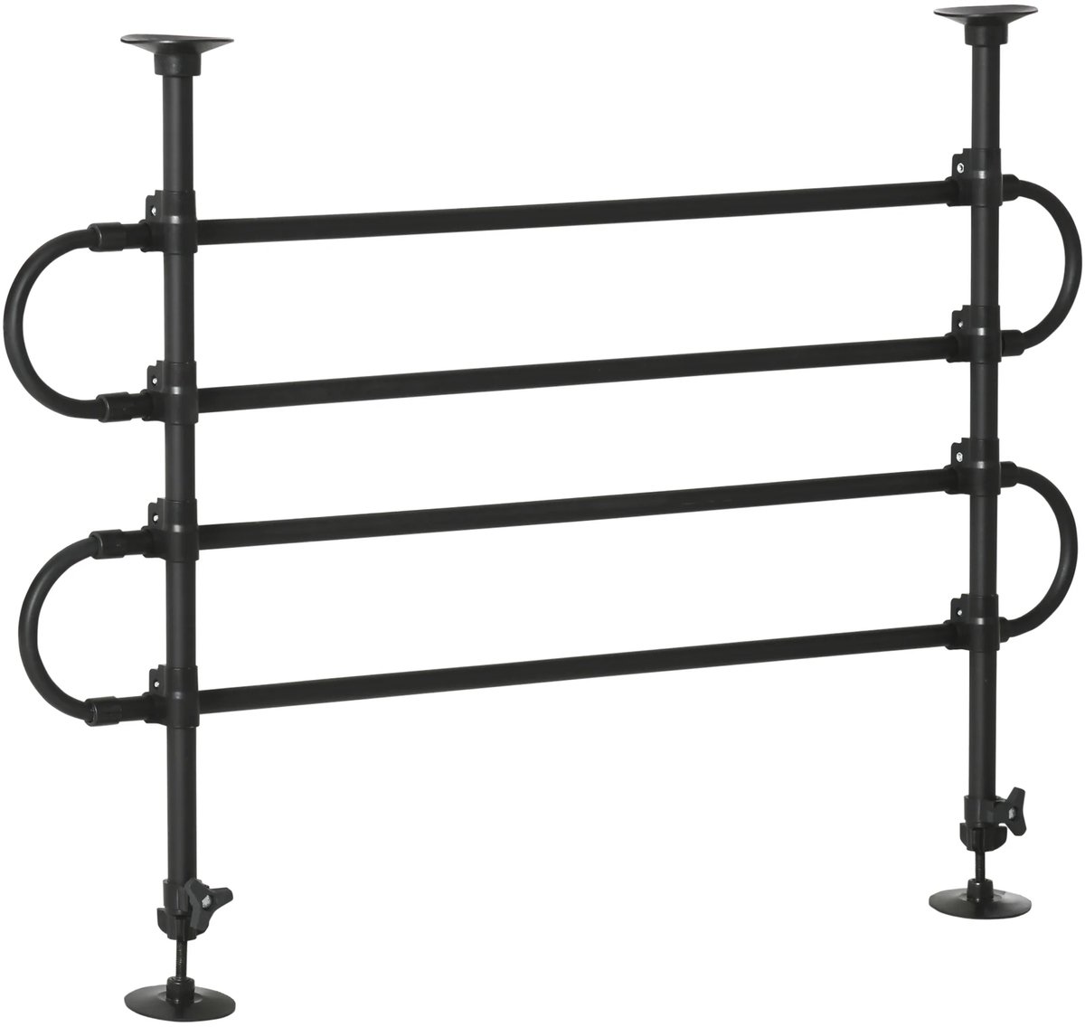 Fubzz Hondenrek Auto - Verstelbare Hondenscheiding 87-135x60-105 cm - Universele Kofferbakafscheiding - Sterk Stalen Frame - Veilig Vervoer Hond