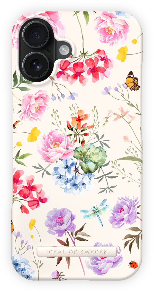 iDeal of Sweden Printed Case geschikt voor Apple iPhone 16 Flower Forever