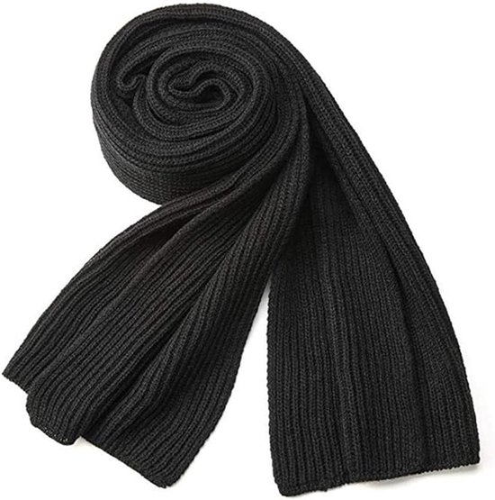 Warme Herfst en Winter Sjaal, Unisex Pure Kleur Winter Neck Warm Breien Garen Sjaal