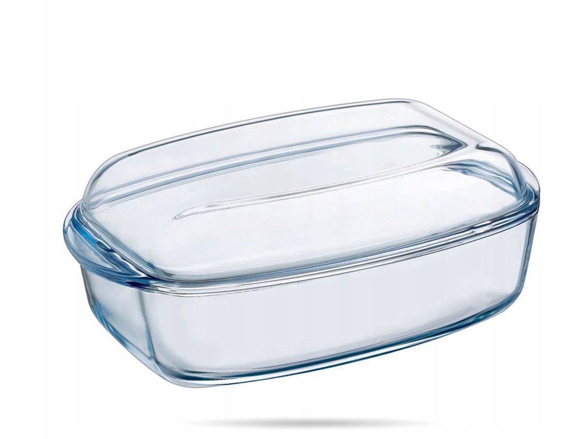 Pyrex Glazen Ovenschaal met Deksel 4,5L - 33x20cm
