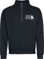 Peanuts Snoopy - Something Amazing is Just Around the Corner - Trui met rits Heren Sweatshirts - zwart - XXL