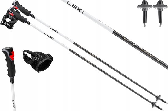 Bâtons de ski Leki Carbon 14 3D 115 cm - Légers et sûrs