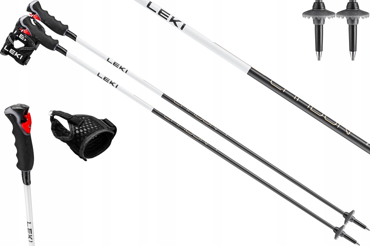 Leki Carbon 14 3D Skistokken 120cm - Lichtgewicht & Veilig