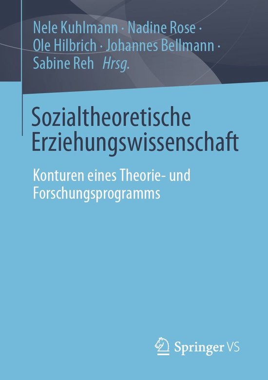 Sozialtheoretische Erziehungswissenschaft - cover