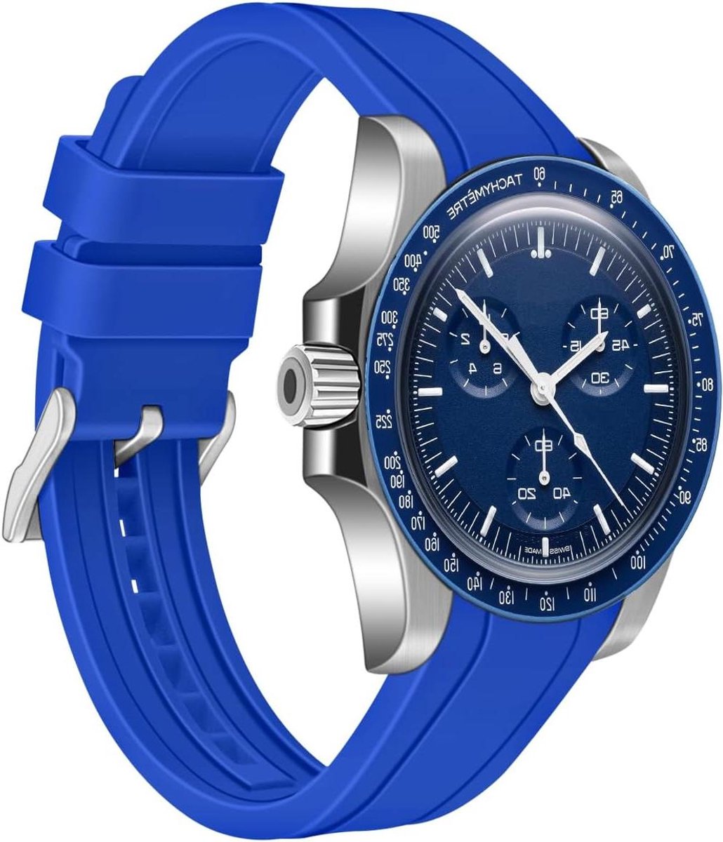 Siliconen horlogeband 20-22 mm universeel, zacht rubber, sportreservebandjes in diverse kleuren - Heren en Dames