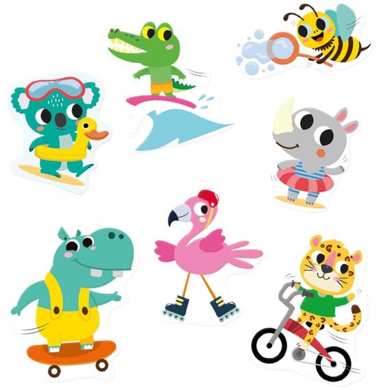 SES - Raamstickers - 38 herbruikbare raamstickers - vakantie thema