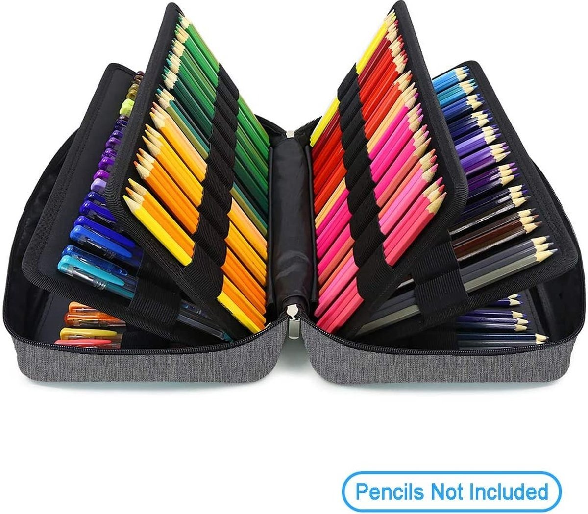 Grote potlood etui met 300 vakken - kleurpotloodetui met grote capaciteit organisator pennenzak met meerdere lagen houder voor prismacolor kleurpotloden & gel pennen van YOUSHARES (paars roze Grote potlood etui met 300 vakken - kleurpotloodetui met grote capaciteit organisator pennenzak met meerdere lagen houder voor prismacolor kleurpotloden & gel pennen van YOUSHARES (paars roze
