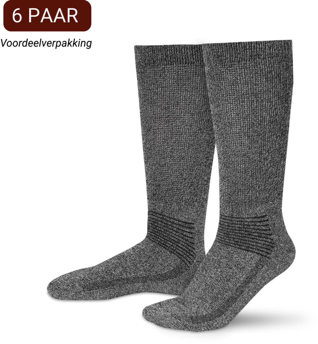 Sukats® 6 Paar Thermosokken - Werksokken - Thermo Werksokken - Maat 35-38 - Dames - Voordeelverpakking - Thermo Werk Kousen