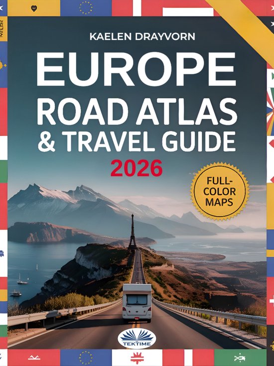 Europe Road Atlas & Travel Guide 2026 - cover