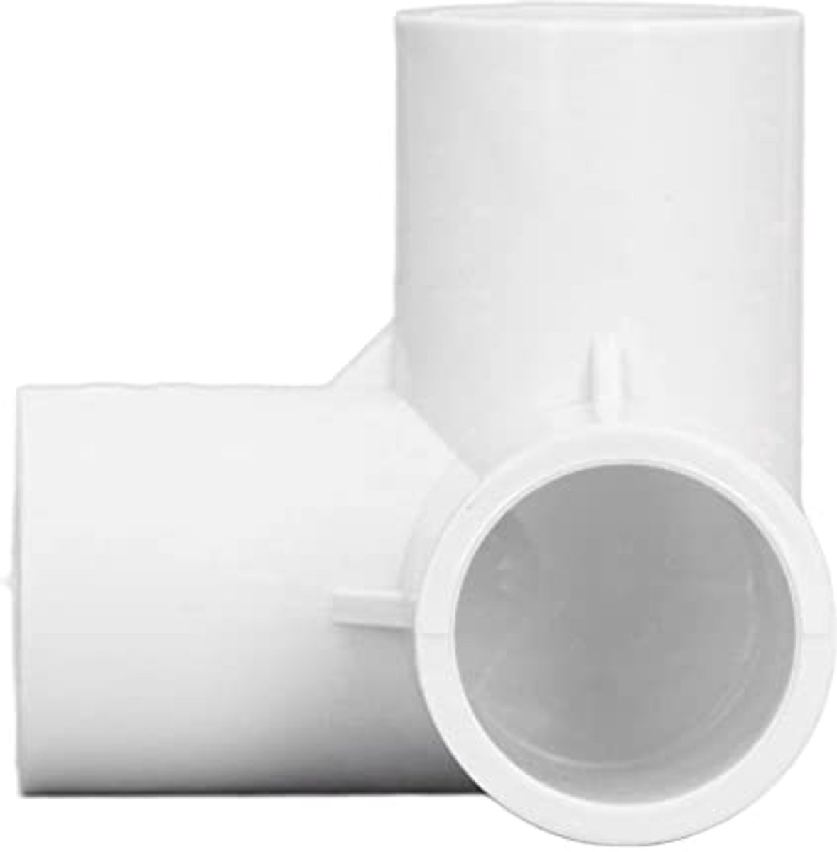 10ST PVC 3-Weg T-Stuk 20mm - Hoogglans, Duurzaam Kunststof