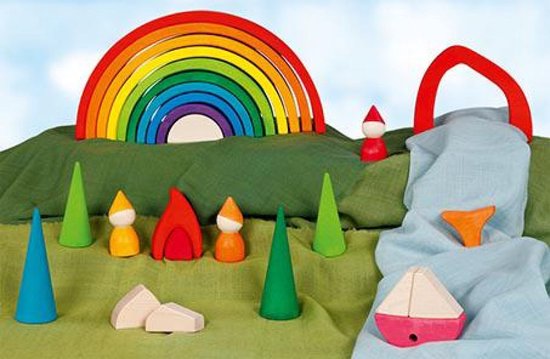 Goki Regenboog Bouwblokken, 11dlg. van goki — afbeelding 4