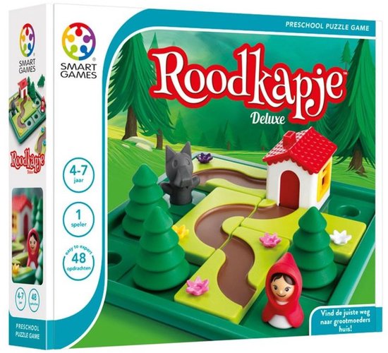 SmartGames Roodkapje - Logisch Denkspel voor Kleuters & Jonge Kinderen - 48 Opdrachten met Prentenboek - Educatief Solospel - Vanaf 4 Jaar