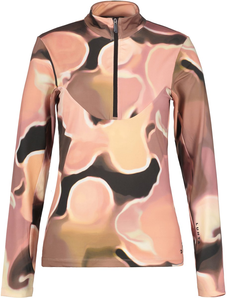 Luhta Inkere Ski Pully Print Abricot Divers |