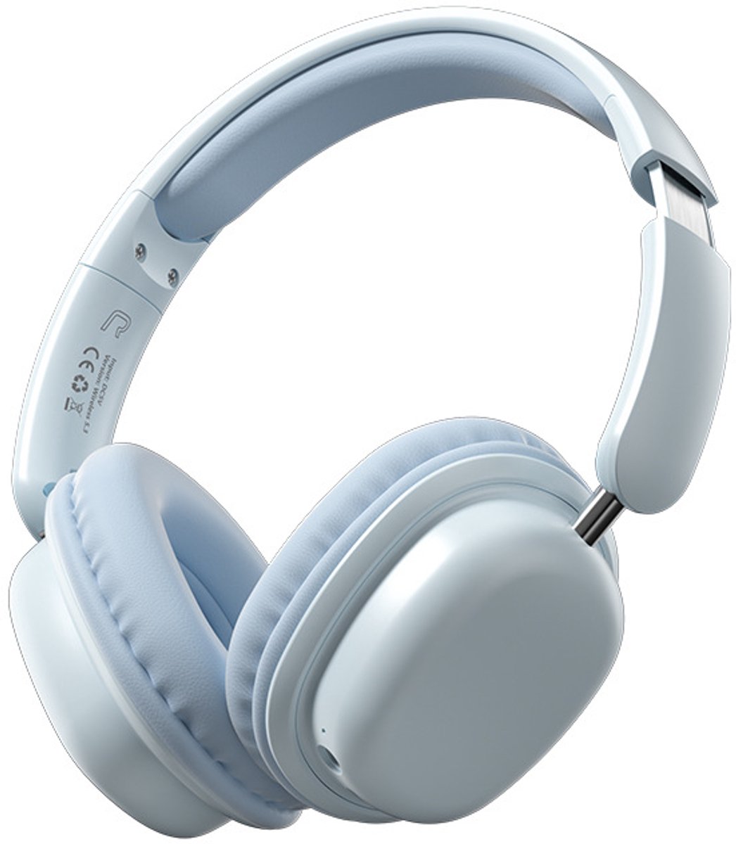 Bluetooth Koptelefoons - SY-T1 Draadloze Gaming Headset - 3D Ruimtelijk Geluid - Opvouwbaar - Blauw