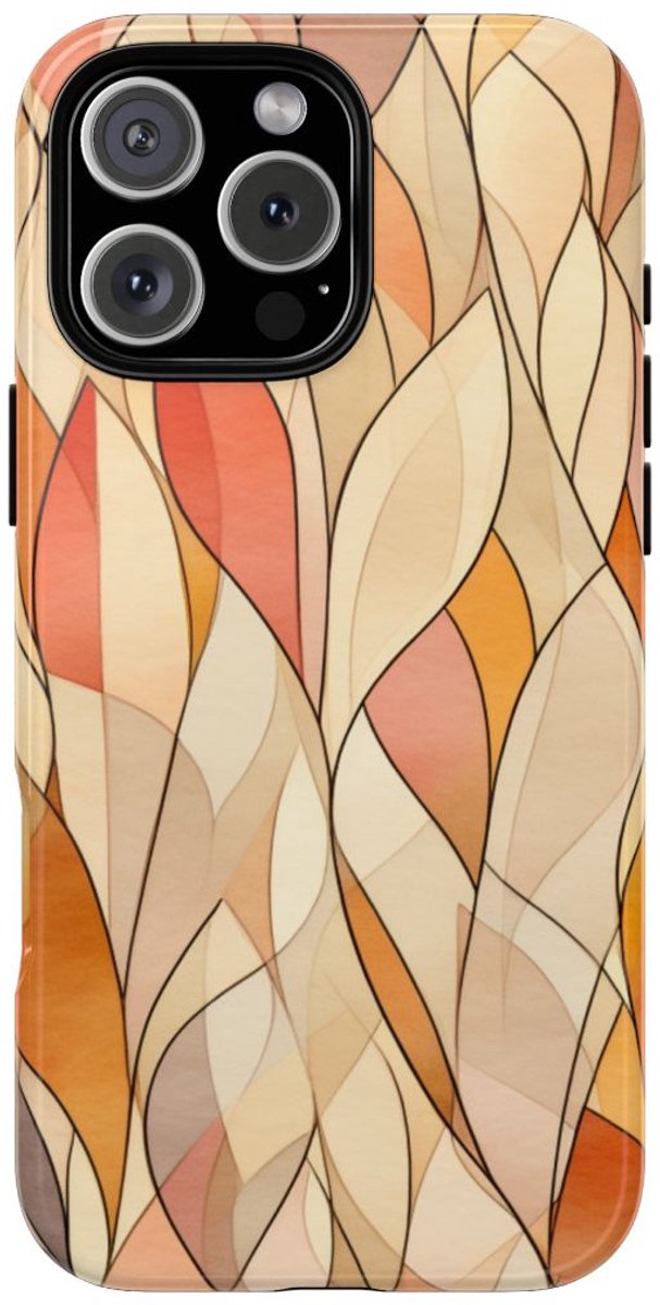 Aquarel Herfstbladeren Patroon – Telefoonhoesje Geschikt voor iPhone 16 Pro Max