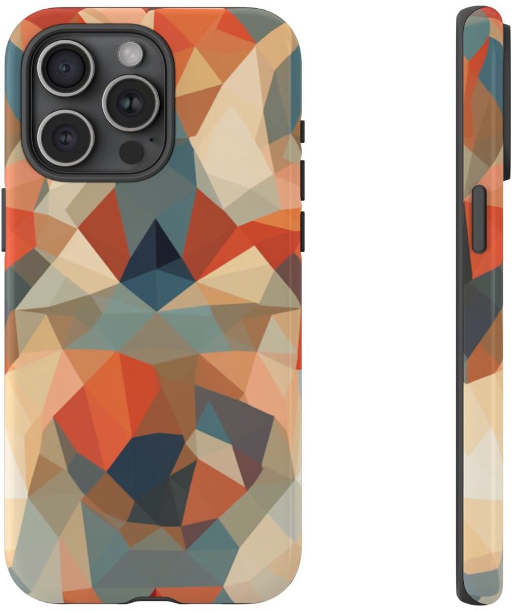 Geometrisch Abstract Patroon – Telefoonhoesje Geschikt voor iPhone 15 Pro Max