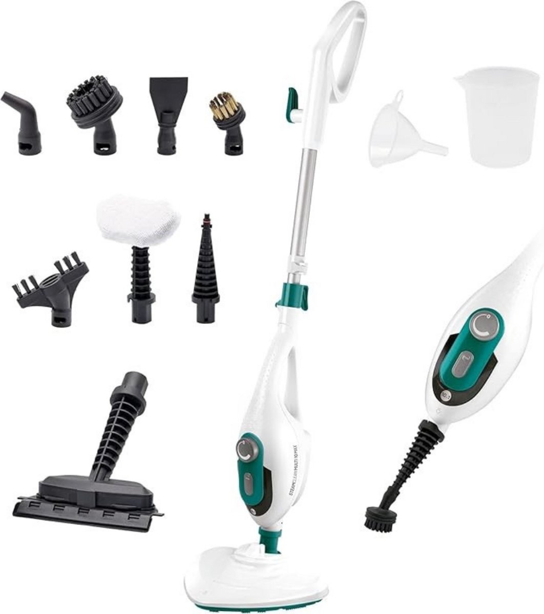 SCH® Stoomreiniger vloer - Stoomreiniger - Stoomreinigers - Wit - 107cm x 28cm x 25cm