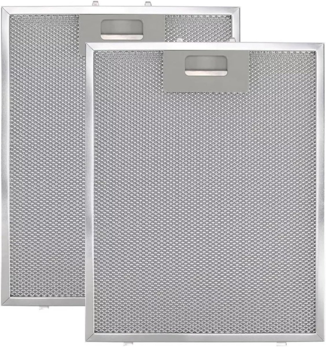 2 Stuks Vetfilter - Aluminium Vetfilter - Afzuigkapfilter - Vetfilter - Afzuigkap - Keukenafzuigventilator - Grote olieopslagcapaciteit - Hoge temperatuurbestendigheid - Vervangend onderdeel - 5-laags filter - 260 × 320 × 9 mm - Wit