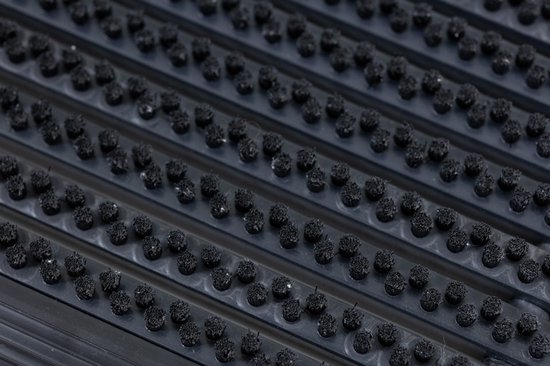 Tapis de brosse Ikado noir - 40 x 60 cm