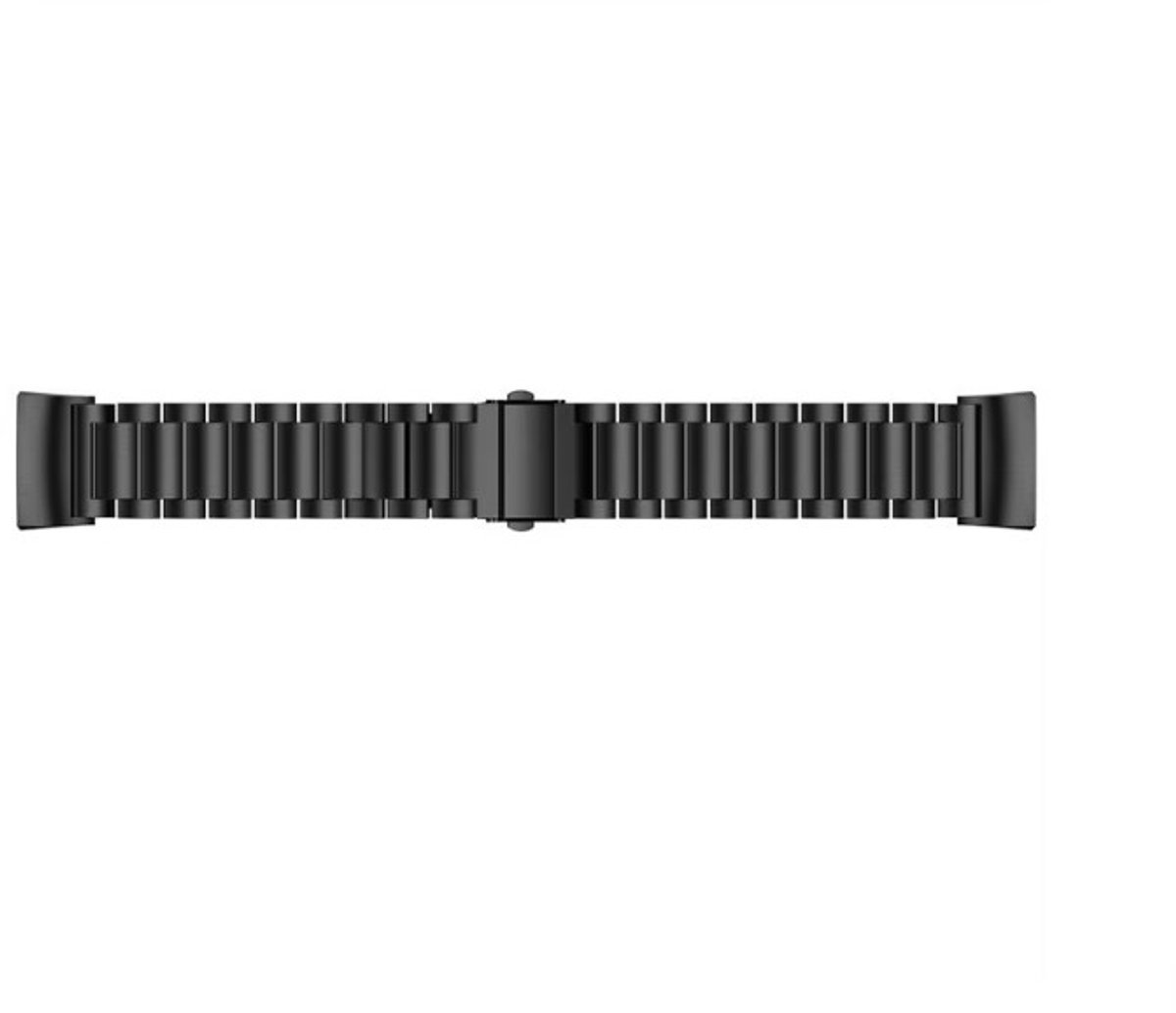 Go Go Gadget - Stalen Smartwatch bandje - Geschikt voor Fitbit Charge 3 - Zwart