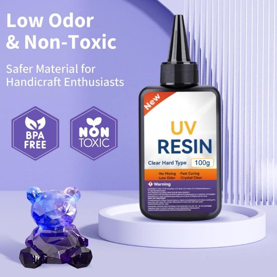 Mix kleur UV-hars Epoxy lijm gel set voor DIY maken van hars mallen Charms Hangers Oorbellen