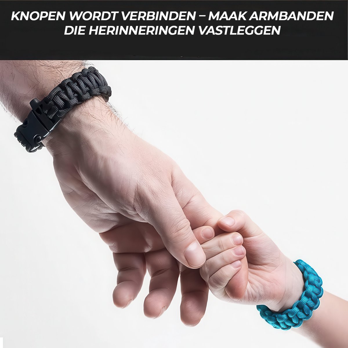 100 meter Paracord Pakket met 355 Accessoires - 33 Kleuren 4mm/2mm Parakoord 550, Karabijnhaken, Naaldenset, Bedels, Klikgesp, Kralen - Parachute Koord Knutselpakket Set - Knutselen Touw voor Volwassen, Kinderen, Meisjes - Sieraden/Armbandjes Maken — afbeelding 8