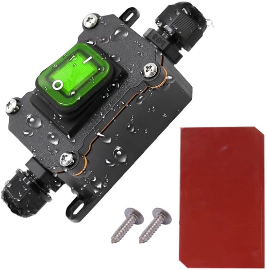 IP67 Waterproof Inline Cord Switch DPST AC 20A-125V,16A-250V,On Off ...
