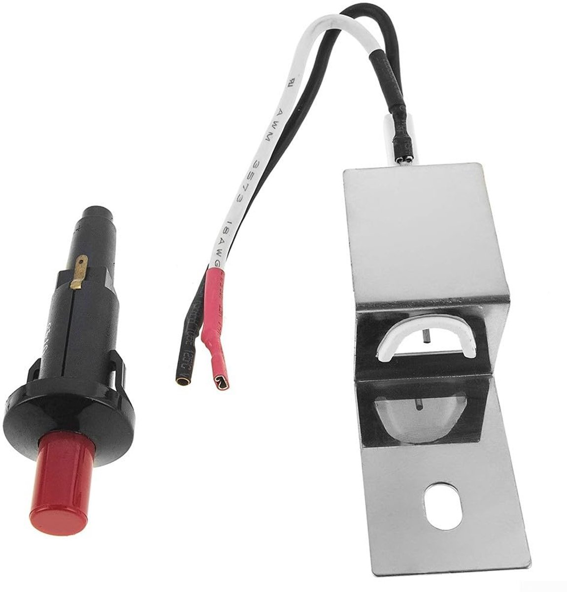 Ontstekingsset voor gasbarbecues, ontstekingsset voor gasgrills, 60092 gasbrander met drukknop voor Weber Q300 Q3000 gasgrill-barbecue-ontstekingsset