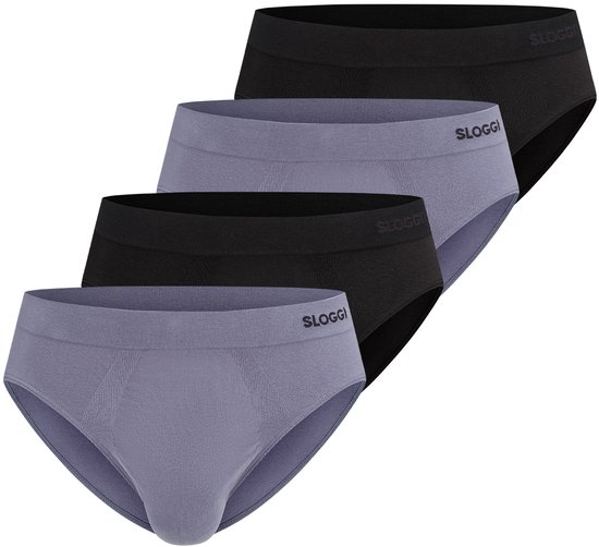 Sloggi heren Go Mini C3P Slip, grijze combinatie, 36 (Pack van 3), Grijze combinatie