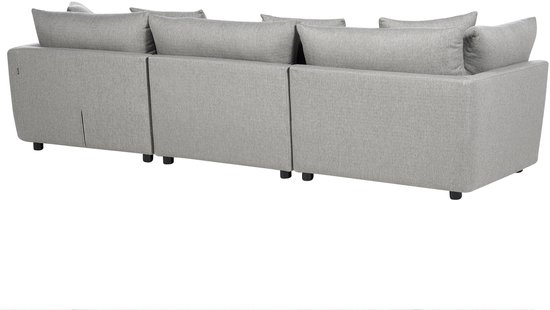 SIGTUNA - Canapé trois places - Gris clair - Polyester