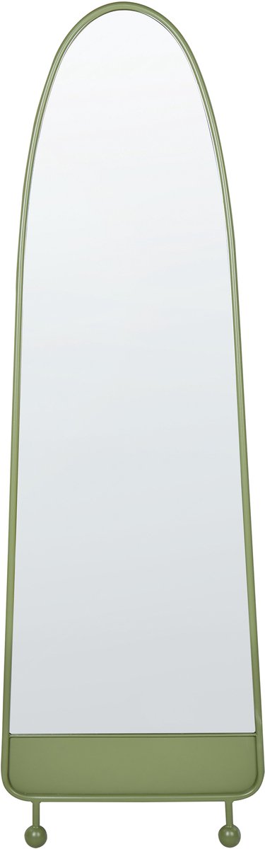 Beliani PARNAY - Wandspiegel - Olijfgroen - 45 x 146 cm - Metaal