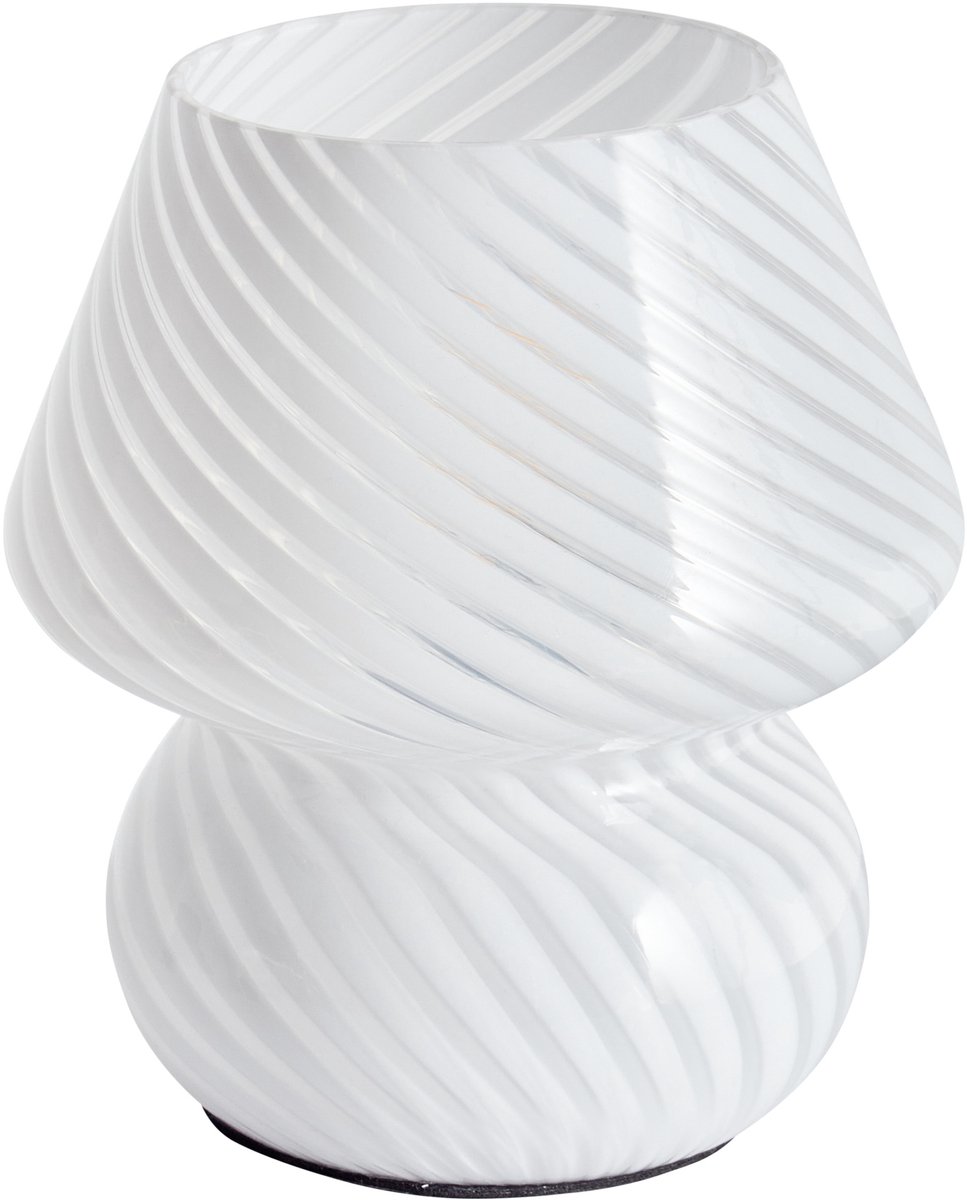 BELIANI LOBO - Tafellamp - Wit - Glas
