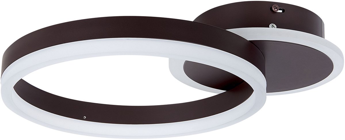 GLYDE - Plafondlamp - Donkerbruin - Aluminium