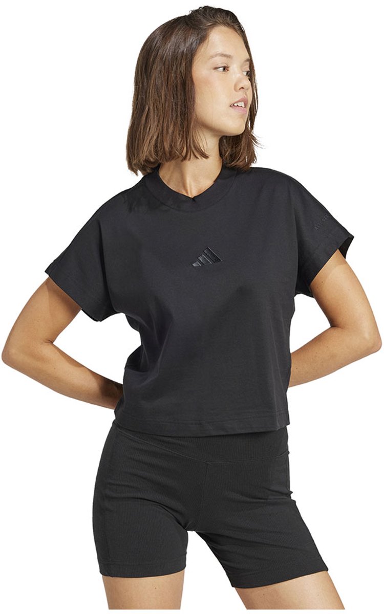 Adidas All Szn T-shirt Met Korte Mouwen XS Vrouw Zwart