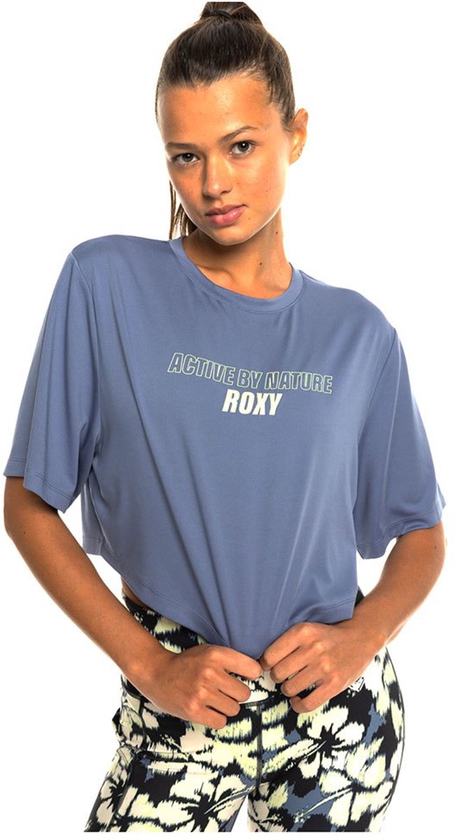Roxy Beachboun Boxy Uv Korte Mouw T-shirt L Vrouw Wild Wind