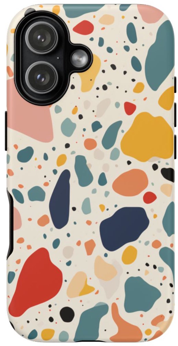 Kleurrijk Terrazzo-Patroon – Telefoonhoesje Geschikt voor iPhone 17