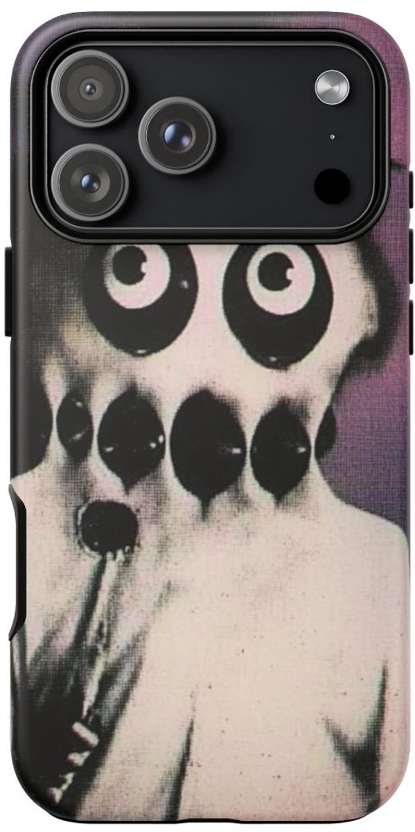 Surrealistisch Wezen met Meerdere Ogen – Telefoonhoesje Geschikt voor iPhone 17 Pro Max
