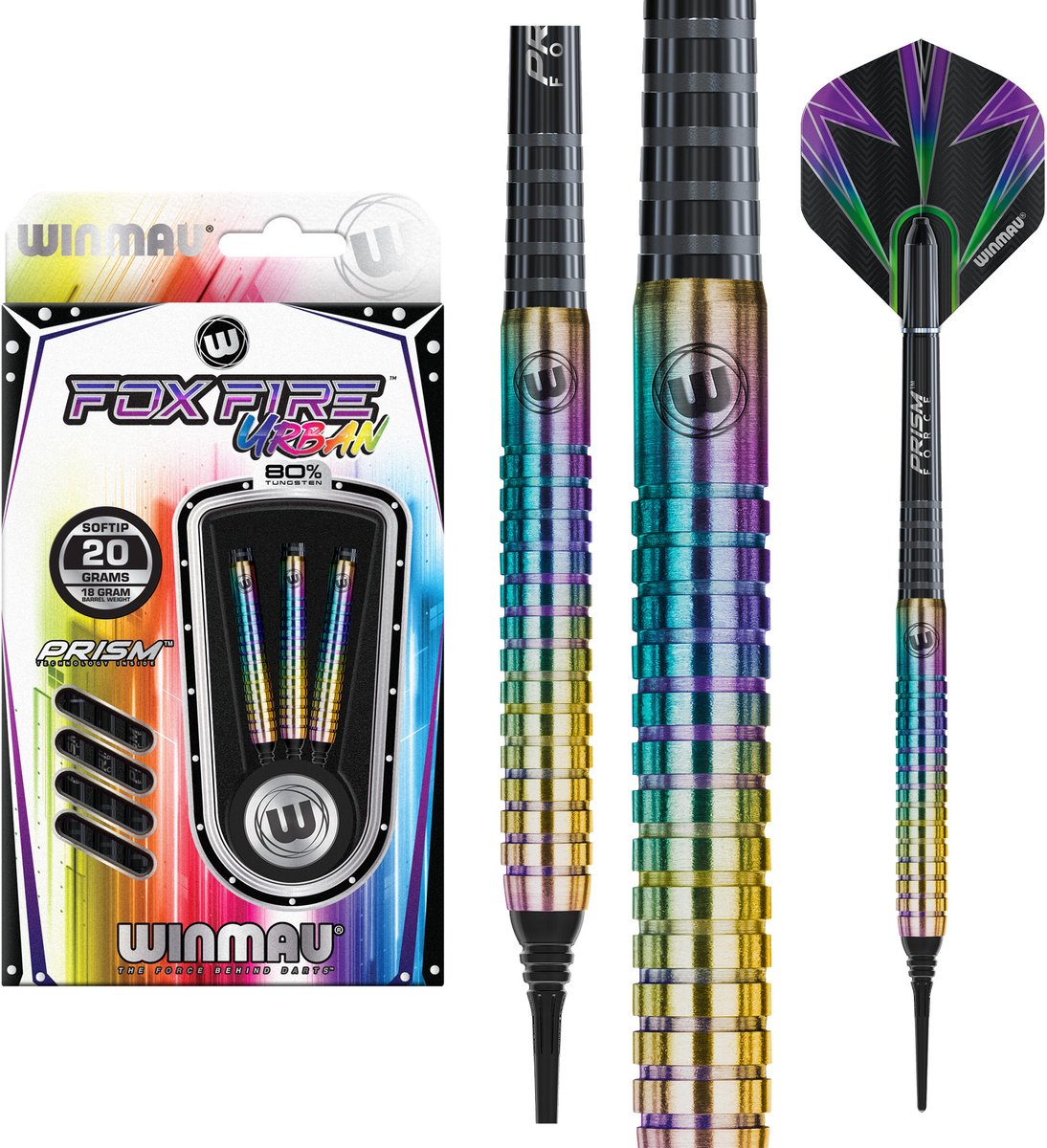 Winmau Foxfire Urban 80% - Soft Tip Darts