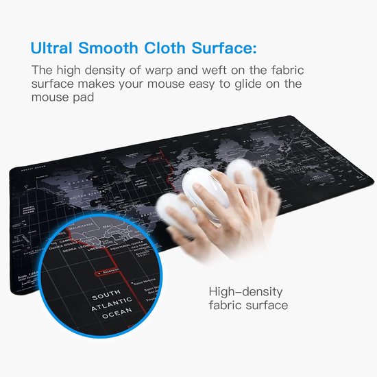 Grote gaming-muismat 80 x 30 cm - Antislip, waterdicht en met genaaide randen voor optimale controle — afbeelding 4