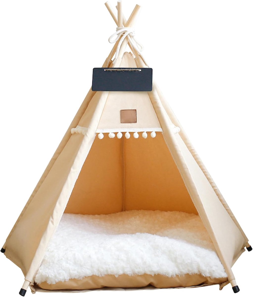 Nixnix® - Katten Wigwam - 40 x 50 cm - Kat tent met kussen- Kattenmand