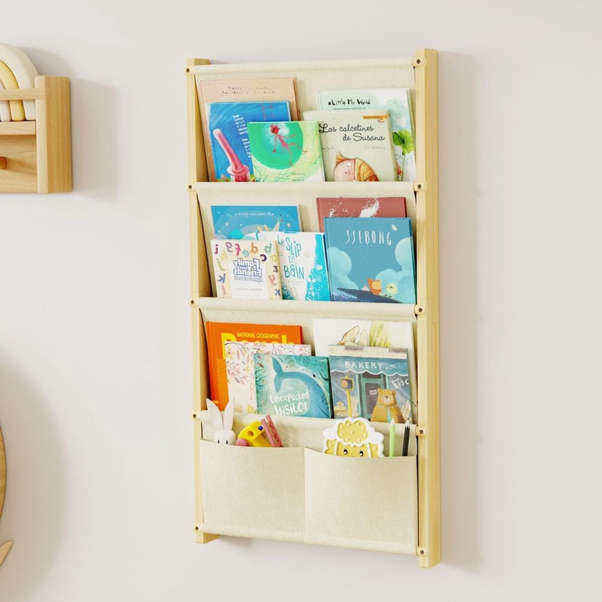 MKSS® Kinderboekenkast - Boekenrek Kinderkamer - Montessori Kinderkast
