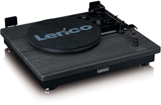 Lenco Platenspeler met Bluetooth - 2 externe Speakers - LS-100BK - Zwart — afbeelding 2