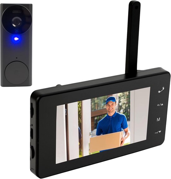 UTTASU 4.3 Screen Draadloze Video Deurbel met Intercom